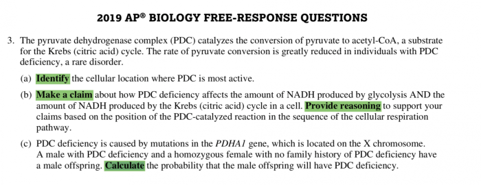 Unit 1 progress check frq ap biology