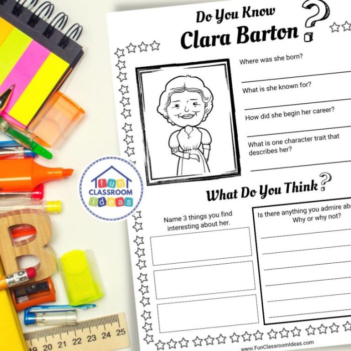 Excerpt from clara barton answer key