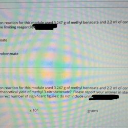 Methyl benzoate nitration reagent limiting theoretical yield